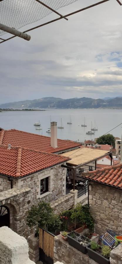 Ferienwohnung Stone Clock'S House Nafpaktos Exterior foto
